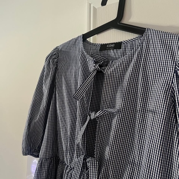 Simons Icone Puffy Sleeves Dress - Picture 6 of 6